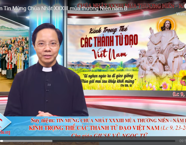 Suy Niệm Tin Mừng Lễ Các Thánh Tử Đạo Việt Nam